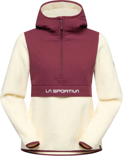 La Sportiva Women"s Guidance Sherpa Hoody Chalk/Redwood L La Sportiva Women"s Guidance Sherpa Hoody Chalk/Redwood L