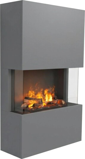 Glow Fire Tucholsky 3-Sidig Omc 600 - Grå (HYB-50-116GR-real-wood)