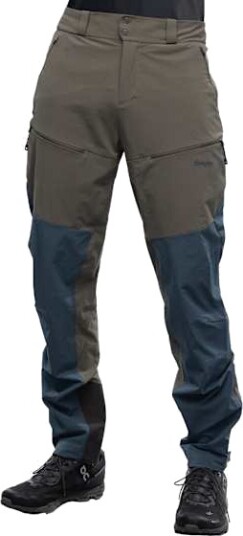 Bergans Of Norway Rabot V2 Softshell Pants Herre Green Mud/Orion Blue 50