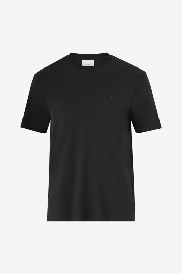 Calvin Klein T skjorte SS Supima Chest Emb Crewneck Tee Svart