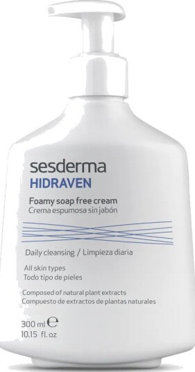 Sesderma Hidraven Rensekrem Kvinner Sensitiv Hud Rensende Pumpe Flaske 300 Ml
