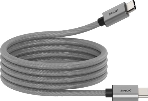 Sinox Pro Usb C 2.0 Magnetisk Kabel 1 M Grå
