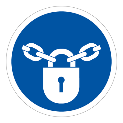 Jo Safety Hold låst skilt Plast Ø 210 mm P279PM