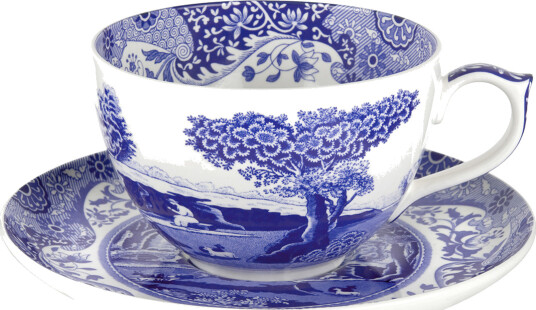 Spode Blue Italian jumbokopp med skål 56 cl 1738318-01-0 1738314-01-0