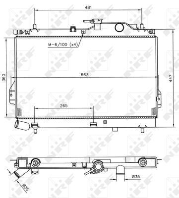 Radiator NRF 53364 Radiator NRF 53364