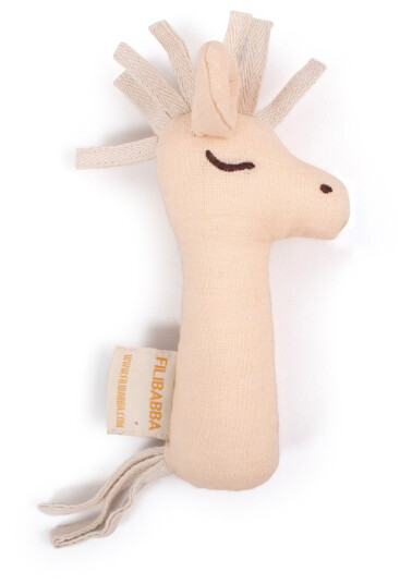 FILIBABBA Linen rattle Horse FI-02810