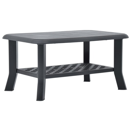 vidaXL Salongbord antrasitt 90x60x46 cm plast vidaXL Salongbord antrasitt 90x60x46 cm plast