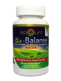 Bio Life Bio Balanse Med Jern 100kpsl