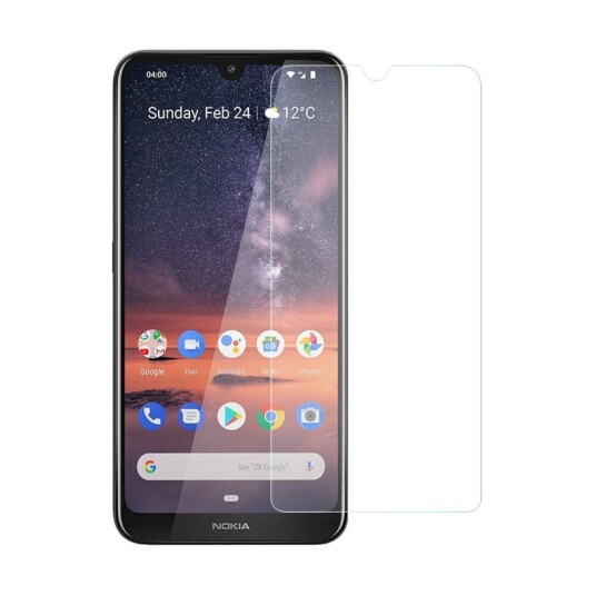INCOVER Nokia 3.2 Herdet Glass - Case Friendly - Gjennomsiktig