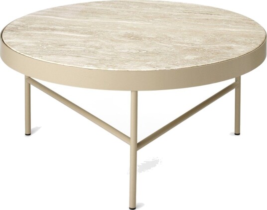 ferm LIVING Travertine salongbord Ø 70,5 cm Cashmere ferm LIVING Travertine salongbord Ø 70,5 cm Cashmere