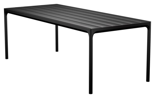 HOUE - FOUR Hagebord 210x90 - Svart