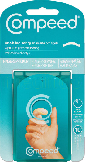 Compeed 3i1 Compeed Sårplaster Fingerrifter 10 Plaster Compeed 3i1 Compeed Sårplaster Fingerrifter 10 Plaster