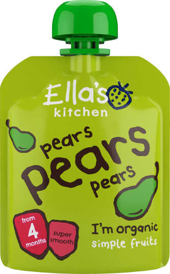 Ellas Kitchen Babymos Pære, Pære & Pære 4 Mnd+ 70g Ellas Kitchen Babymos Pære, Pære & Pære 4 Mnd+ 70g