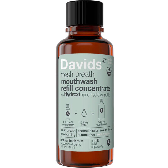 Konsentrert Munnvann med hydroksyapatitt DAVIDS Hydroxi Fresh Breath 118 ml