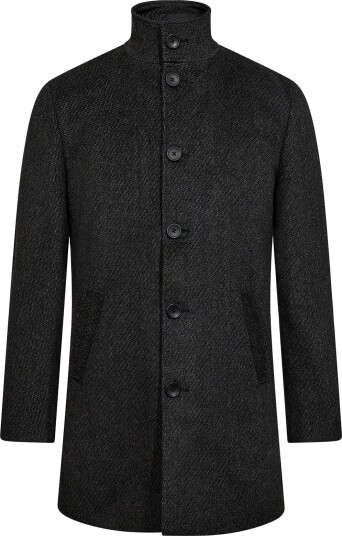 Bruun & Stengade Bs Ontario Slim Fit Coat - DARK GREY - L