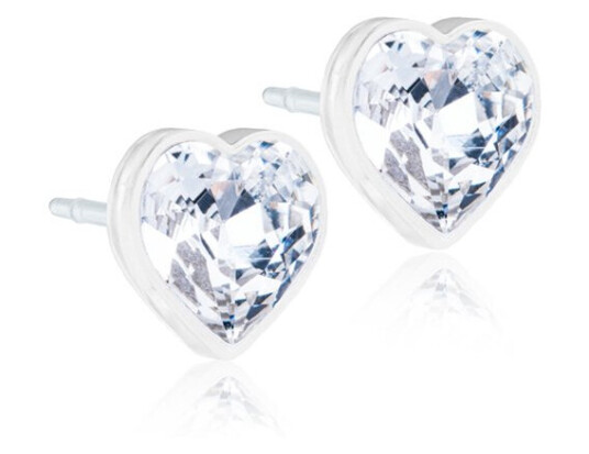 Blomdahl, Øredobber i medisinsk plast med klare Swarovski krystaller