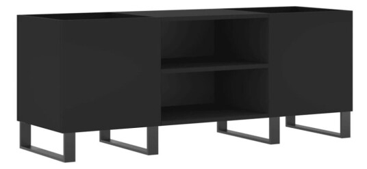 Hifi benk svart 121x38x48 cm konstruert tre