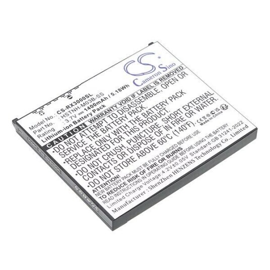 HP / Compaq iPAQ hx2750 batteri (1400 mAh 3.7 V, Sort)