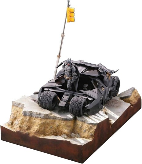 Batman: Dark Knight Trilogy  Legacy of Revoltech  Batmobile Tumbler in Gotham City