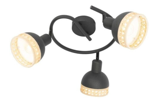 Lindby Lonnaris sirkelformet taklampe, rund, 3 lk