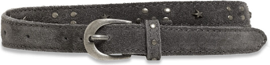 Mango Stud Leather Belt Grey M