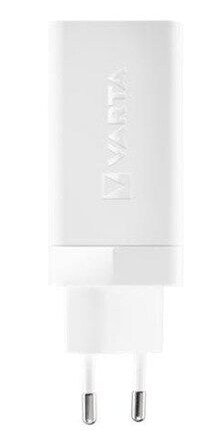 Varta 65W USB-C Hurtiglader med 2 Utganger Hvit
