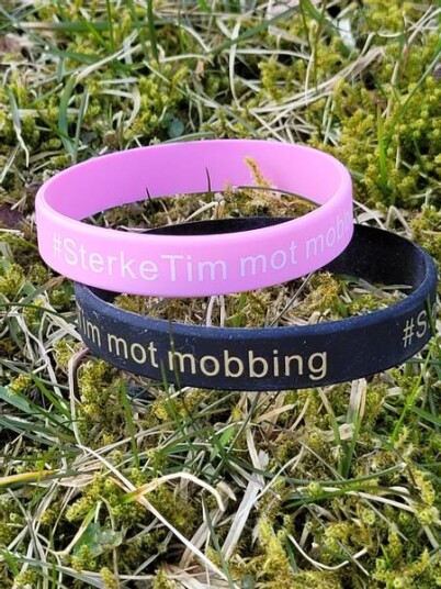 TikTok SterkeTim armbånd i silikon farge rosa