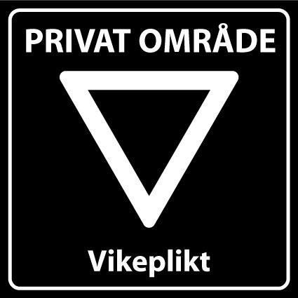 Skilt   Privatrettslig   Vikeplikt