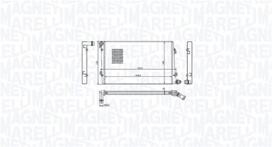 Radiator MAGNETI MARELLI 350213218100 Radiator MAGNETI MARELLI 350213218100