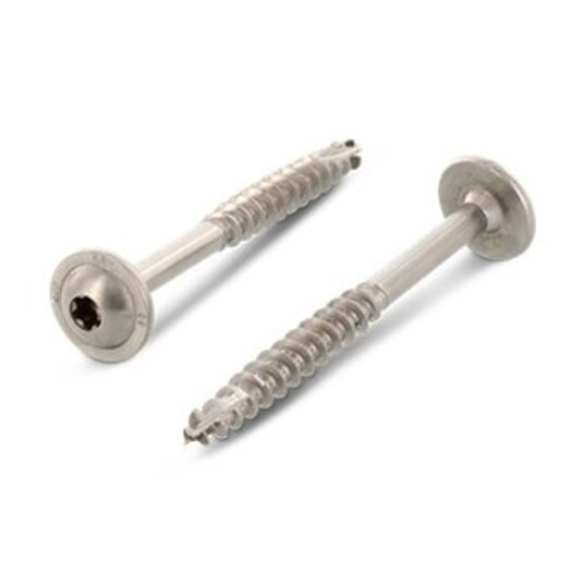 S+P Schäfer + Peters Gmbh Treskrue/konstruksjonsskrue 8,0  flatt hode T-Drive Torx A2 rustfri delgjenget 8,0 x 60 mm 100 stk.