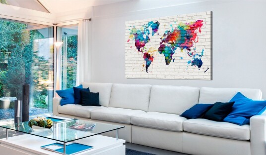 Tavle Modern Style: Walls Of The World 90X60 Artgeist sp. z o. o.