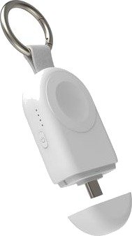 U16 For Apple Watch AirPods Smartwatch Charger Mini magnetisk trådløs ladeplate med Type-C-kontakt - hvit