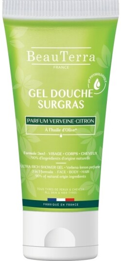 BeauTerra Ultra Rich Shower Gel – Sitronverbena – 200 ml