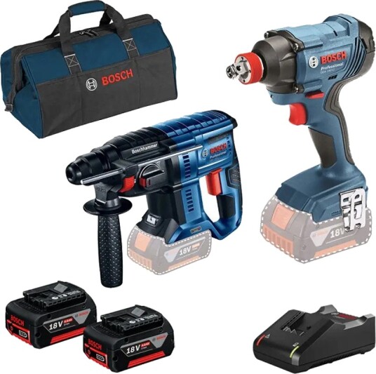 Bosch Professional GBH/GDX Kombosett Slagskrutrekker/Borhammer Bosch Professional GBH/GDX Kombosett Slagskrutrekker/Borhammer