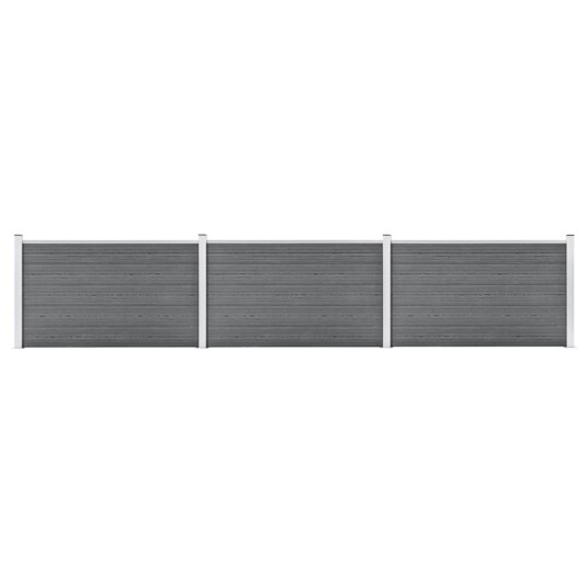 Hagegjerde WPC 526x106 cm grå
