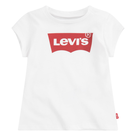 Hvit Levis Batwing t-skjorte jente