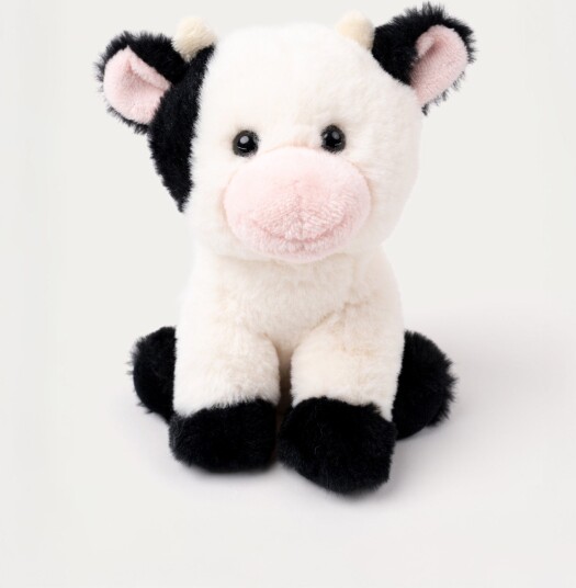 Teddykompaniet Teddy Farm, Sitting Cow - Multi/patterned - H:20CM
