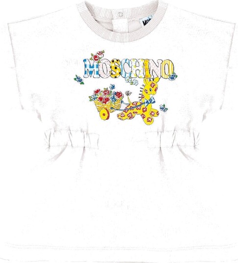 Moschino Kjole Hvit m. Trykk Moschino 18 24 md Kjole 86 92 Moschino Kjole Hvit m. Trykk Moschino 18 24 md Kjole 86 92
