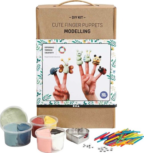 Materiellsett Creativ Company Søte Fingerdukker 1 Sett