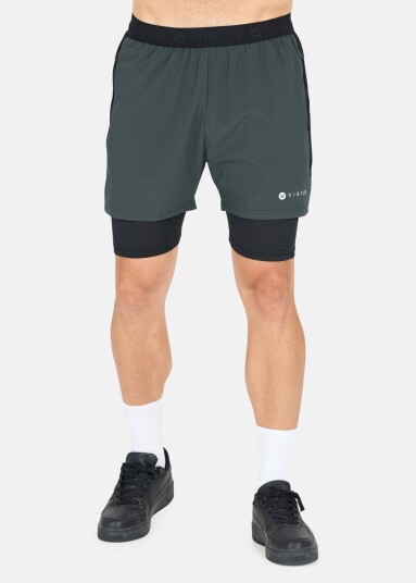 Virtus Dylan M 2-In-1 Stretch Shorts Woodland Gray 2xl Løpeshorts Virtus Dylan M 2-In-1 Stretch Shorts Woodland Gray 2xl Løpeshorts