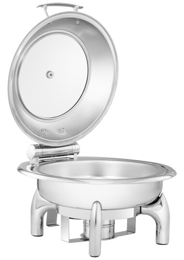 Royal Catering Chafing Dish rund med visningsvindu Royal Catering 5.5 L 1 brenncelle RCCD-RT9_6L