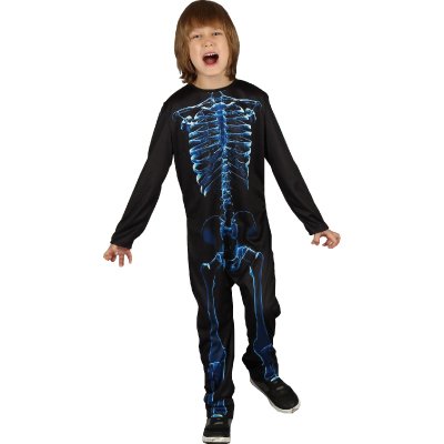 X-Ray skjelett kostyme 7-8 år 120-130 cm