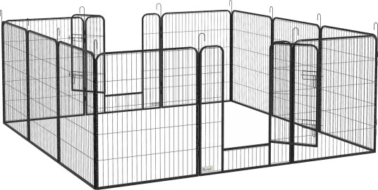 Northio Valpegrind 12-Panels Sammenleggbar Stål 80X100 cm Grå