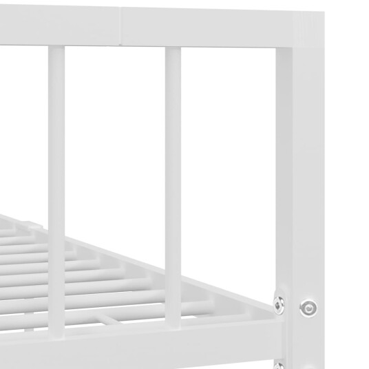 vidaXL Sengeramme hvit metall 120x200 cm vidaXL Sengeramme hvit metall 120x200 cm