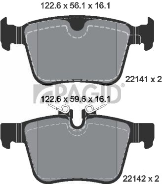 PAGID T2461N Bremseklosser PAGID T2461N Bremseklosser