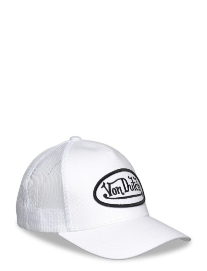 Von Dutch Oval Patch White Trucker Von Dutch White ONE SIZE Von Dutch Oval Patch White Trucker Von Dutch White ONE SIZE