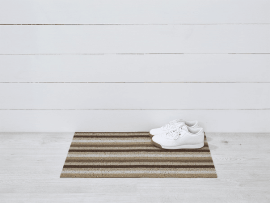 CHILEWICH Even Stripe Dørmatte 46x71cm MOCHA