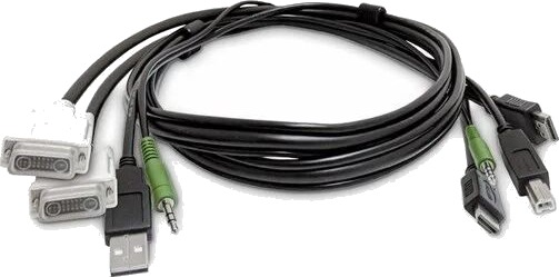 StarTech SK2DVI2HDMMKVM06-TAA Adapterkabel 1,8 m - TAA-kompatibel SK2DVI2HDMMKVM06-TAA