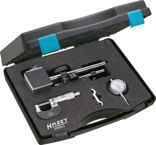 HAZET 4968/3 Kontrollsett, bremseskiveslag kontroll