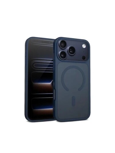CRONG Hybrid Matte Magnetic   MagSafe iPhone 17 Pro Max Case Navy Blue